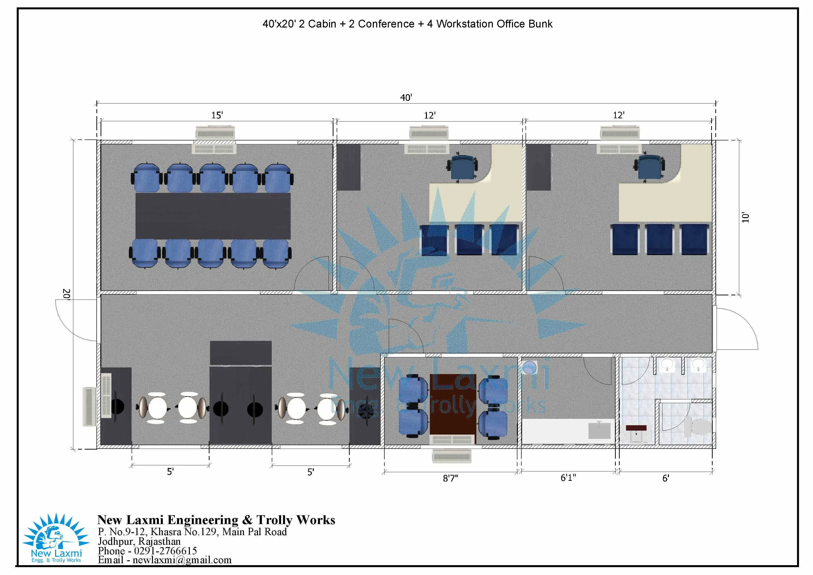 Office Cabin Layout